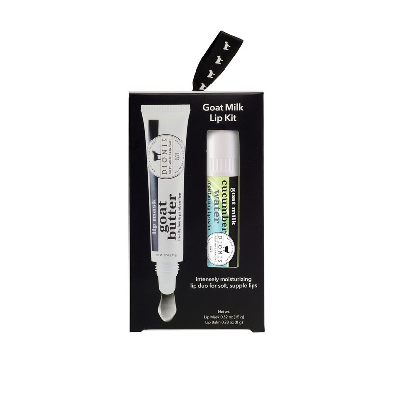 Goat Butter Overnight Lip Mask & Cucumber Water Lip Balm Set - Hydrating Duo for Soft Lips