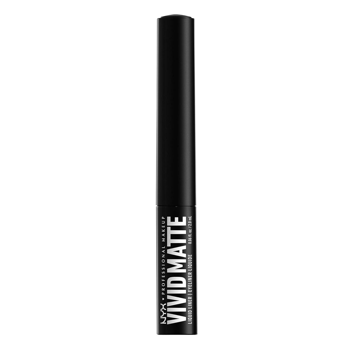 NYX Vivid Matte Liquid Eyeliner - Smear-Resistant Formula with Precise Tip | Black