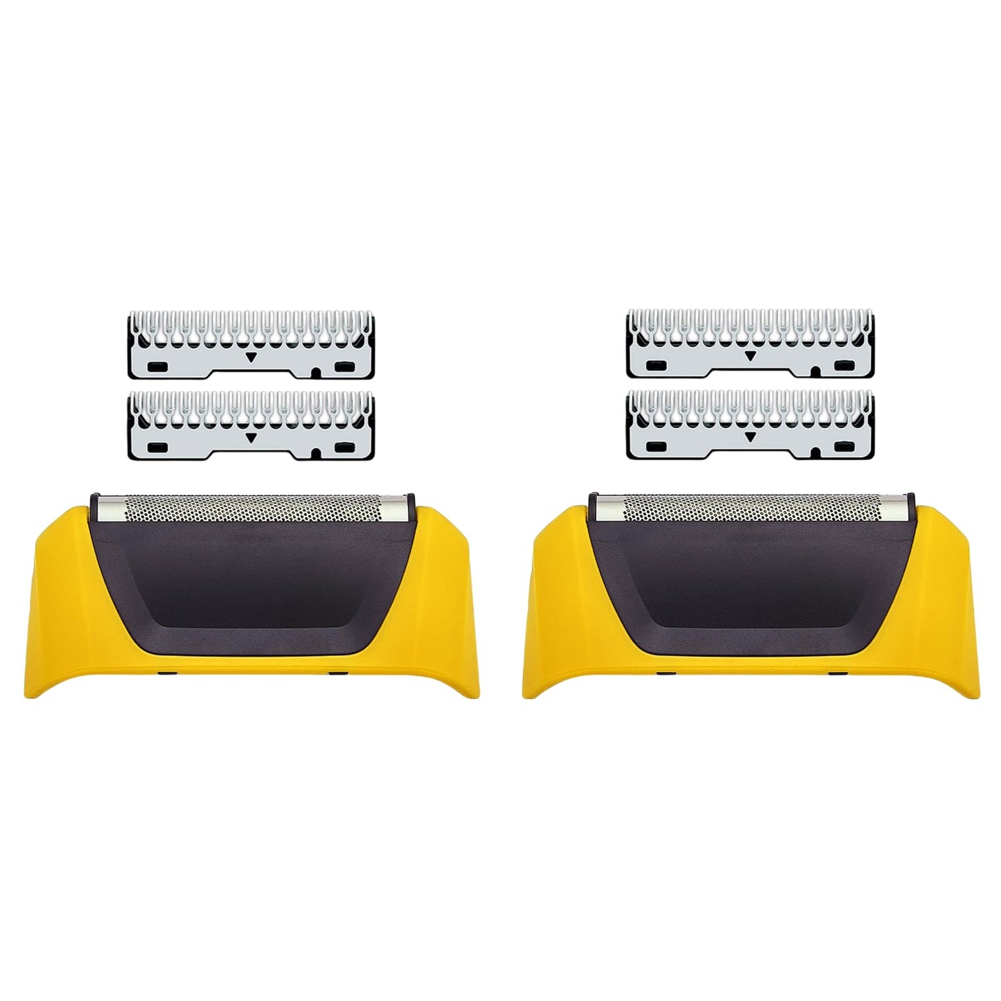 2Pcs Shaver Replacement Foils, Cutters and Head, Compatible with all Wahl 7061 Series. Yellow
