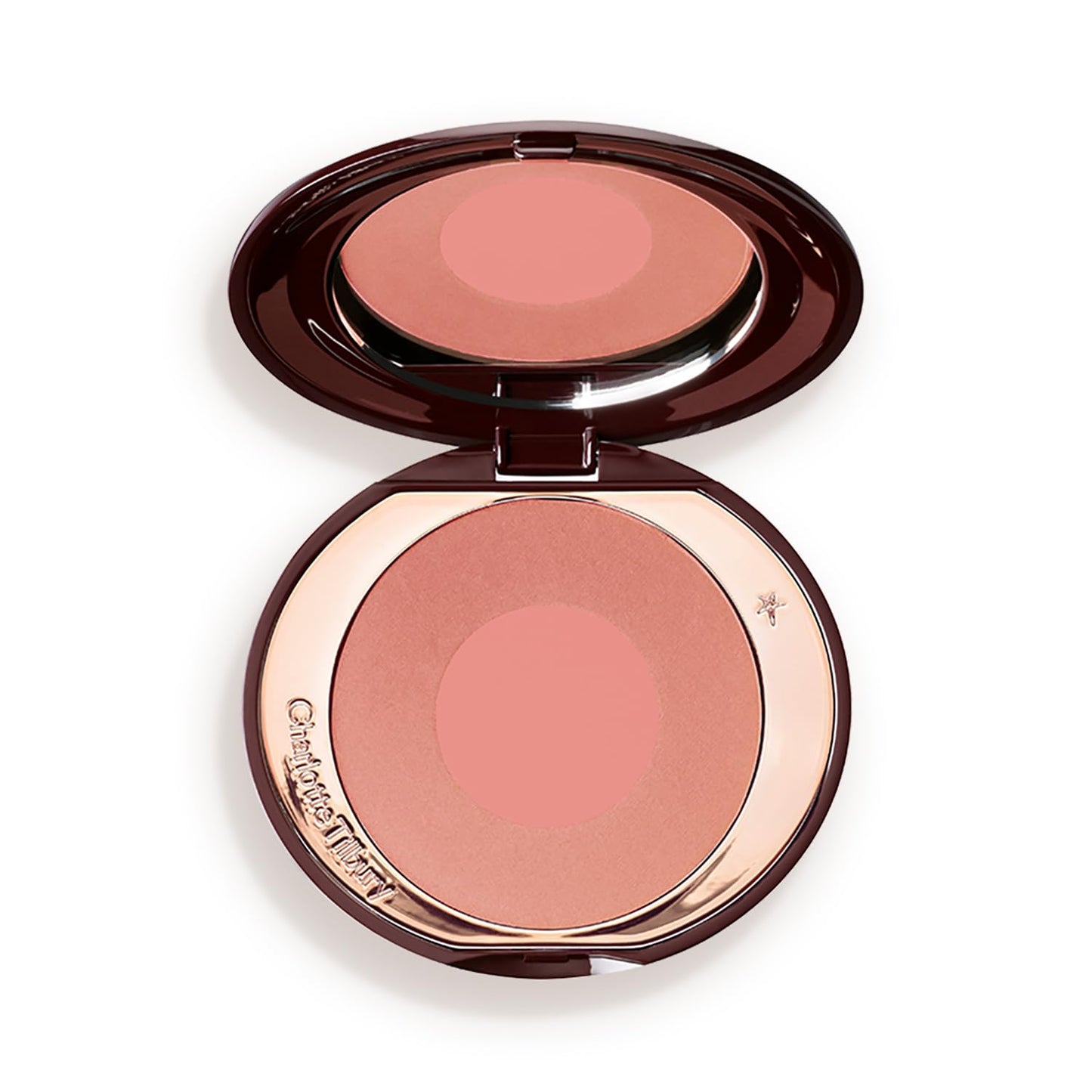 Charlotte Tilbury Cheek to Chic Powder Blush - Two-Tone Cheek Makeup with a Radiant, Luminous Finish - Buildable Color that Smooths, Buffs & Blends for a Light Reflecting Glow - Ecstasy