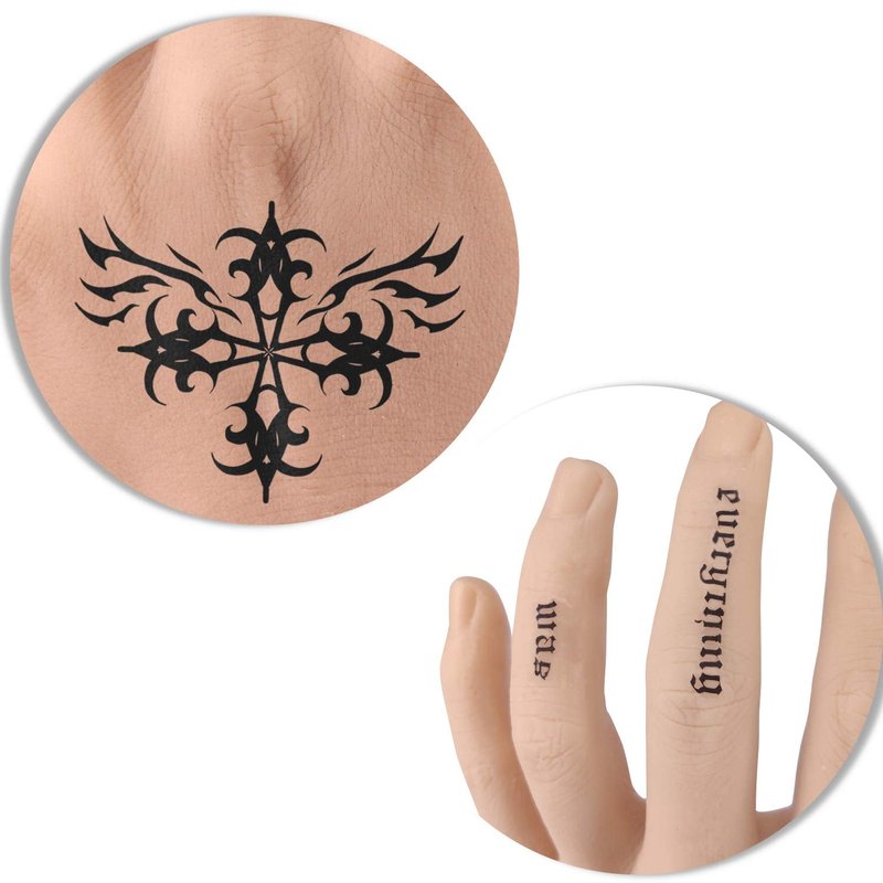 Medarchitect Silicone Fake Hand Tattoo Practice Hand, Life Sized Fake Skin Model - Durable Ideal for Tattoo Training Education Beginners and Pros to Practice Tattoo Skills (Man Left Hand)