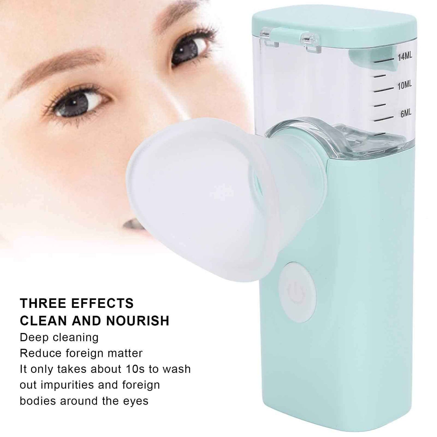 Eye Sprayer, Mini USB Charging Handheld Eye Care Spray Professional Mist Portable Eye Moisturizing Cleaning Soothing Machine Eye Cleaner Eyelid Cleanser Tool for Adult &