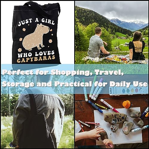 Capybara Lover Accessories Giant Cavy Rodent Gift Animals Theme Gift Just Who Loves Capybaras Cosmetic Bag