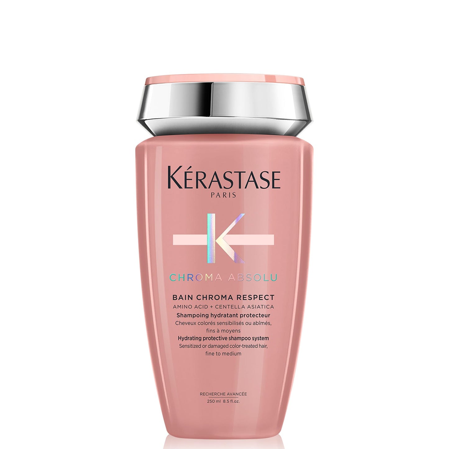Kerastase Chroma Absolute Chroma Respect Shampoo For Sensitized or Damaged Color-Treated Hair - Protects and Hydrates Fine To Medium Hair with Glycerin and Hyaluronic Acid, 8.5 Fl Oz