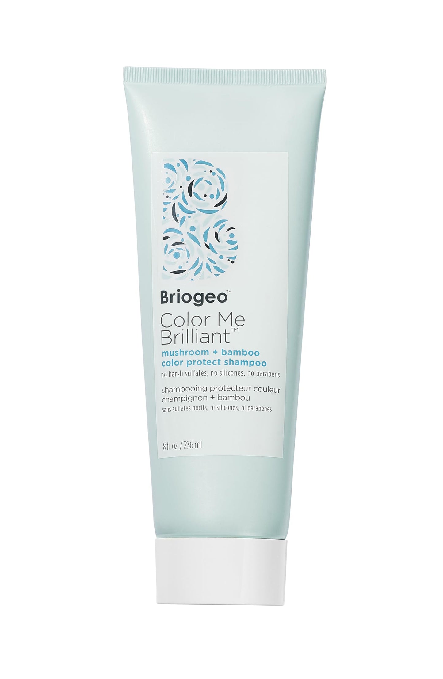 Briogeo Color Me Brilliant Mushroom + Bamboo Color Protect Shampoo | Protects Vibrant Hair Color | Vegan, Phalate & Paraben-Free | 8 Ounces