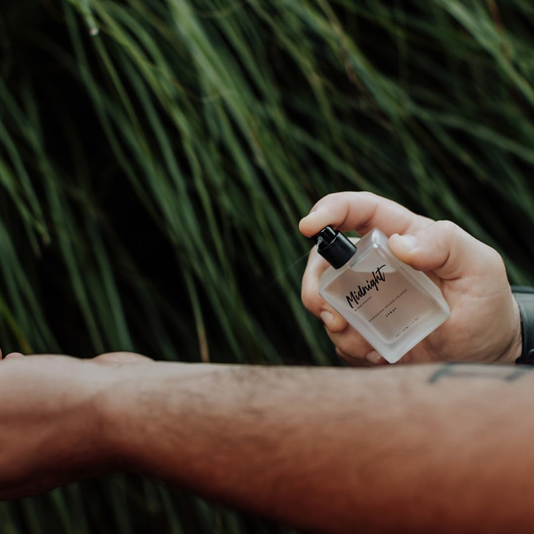 RawChemistry Midnight Cologne for Men - Pheromone Infused Fragrance | Long-Lasting Scent