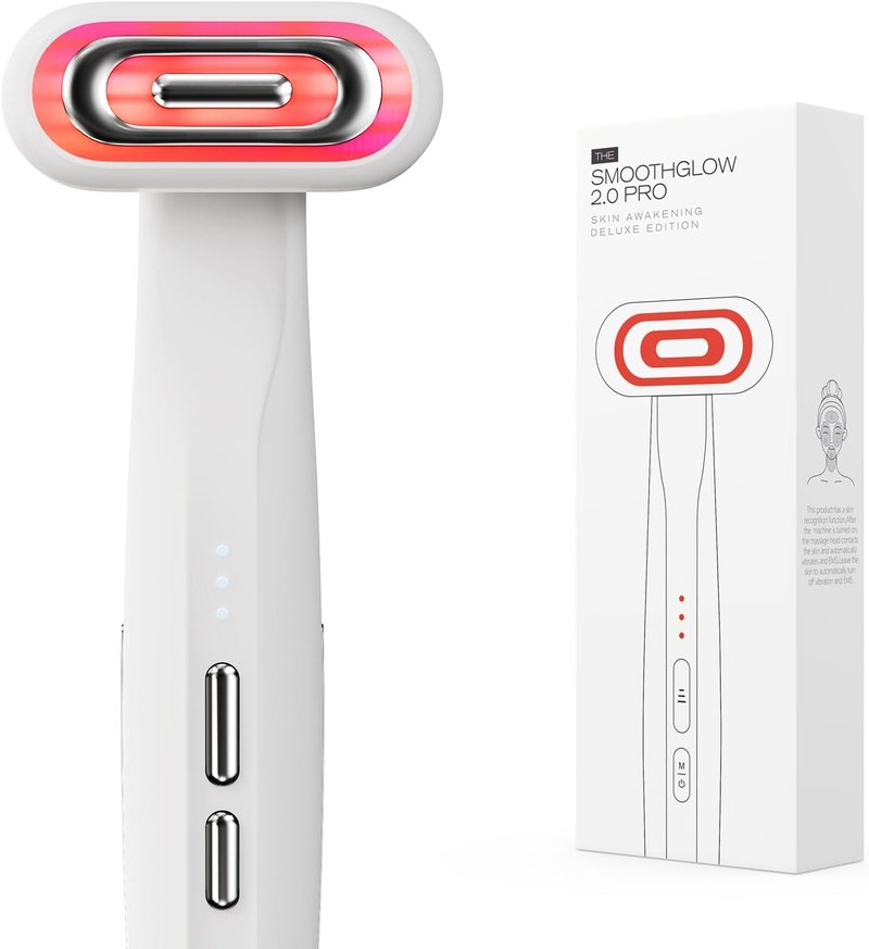 SmoothGlow 2.0 Pro 4D LED Red Light Therapy Wand - Anti-Aging Treatment for Face & Neck | Perfect Holiday Gift for Women