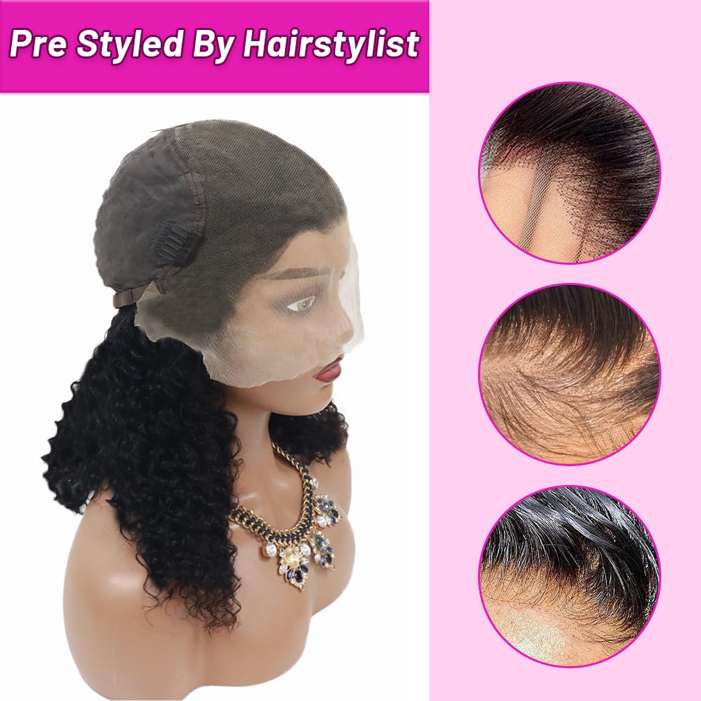 PXCPXC 613 Lace Front Wigs Human Hair Blonde Bob Wig Human Hair 13X4 HD Lace Closure Short Bob Wigs 180% Density 10 Inch Straight Lace Front Wig Human Hair Blonde Short Bob Wigs for Women