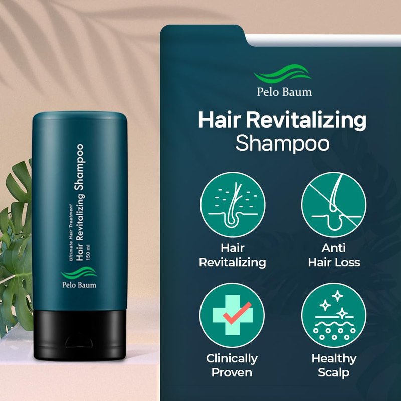 Hair Revitalizing Shampoo with Peptides & Biotin - Nourishing Scalp Cleanser for Thinning Hair | 5.07 Fl Oz