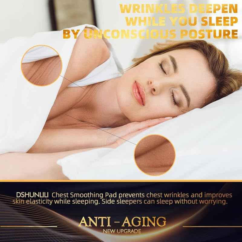 GETPUNA Chest Neck Wrinkle Patches -Silicone Patches for Wrinkles, Neck Mask Chest Patch for Decollete & Cleavage, Anti Ageing Wrinkle Remover, Reusable Overnight Wrinkles Treatment for Women,4 Pack