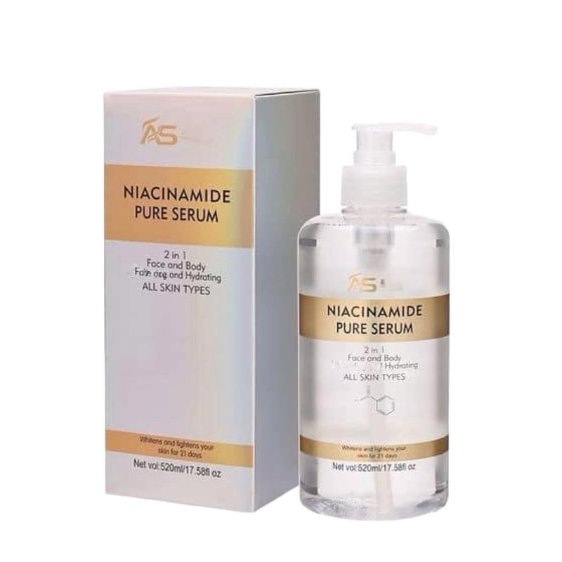Ashley Shine Niacinamide Pure Serum - 2-in-1 Face & Body Treatment | 520ml / 17.58fl oz