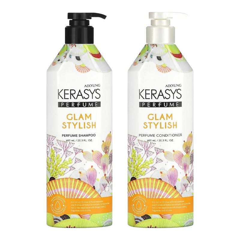 Kerasys Perfume Shampoo and Conditioner Set 20.3 fl oz / 600 ml (Elegance and Sensual)