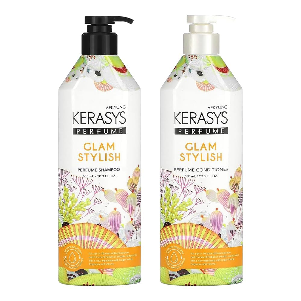 Kerasys Perfume Shampoo and Conditioner Set 20.3 fl oz / 600 ml (Lovely and Romantic)