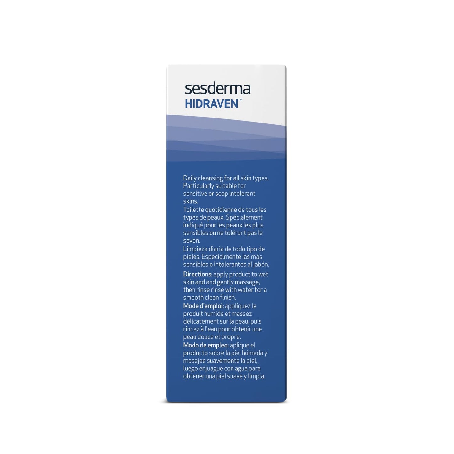 Sesderma HIDRAVEN Foamy Soap-Free Cream, Gentle Cleanser for Delicate Skin with Natural Plant Extracts, 10.14 fl oz