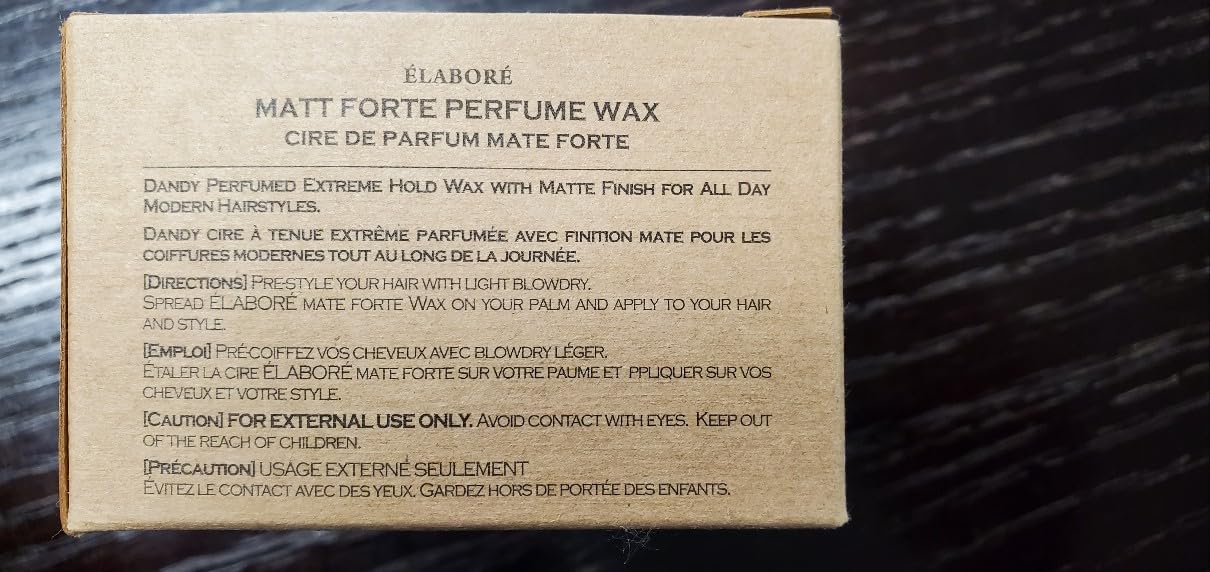 Elabore Matt Forte - Perfume Wax 3.53 fl.oz/ 100g