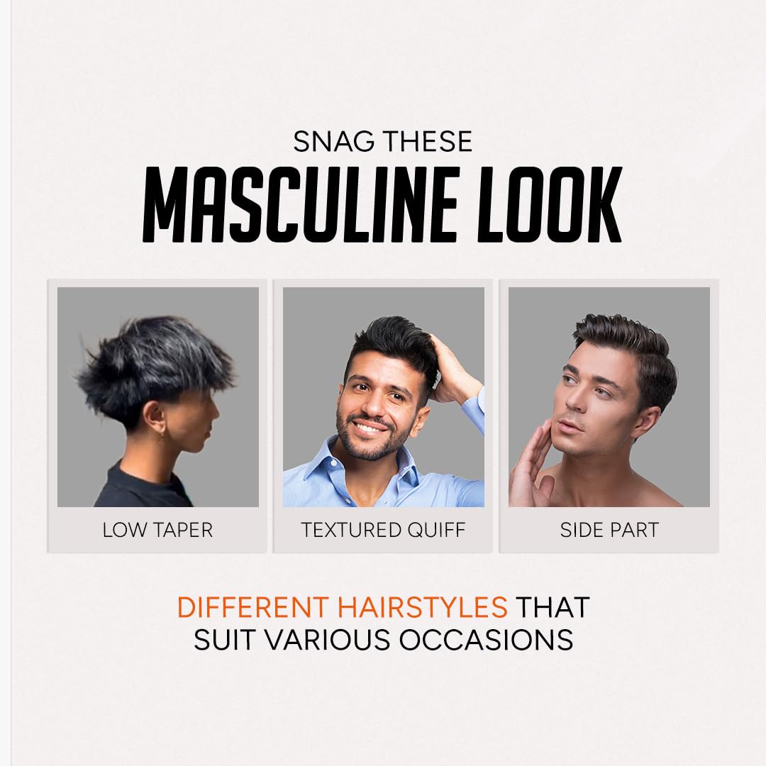 Kami Hair Texture Powder for Men - Strong Hold & Volume Powder - Texturizing Hair Product for Men’s Styling, Matte Finish, All-Day Hold for Thick Hair