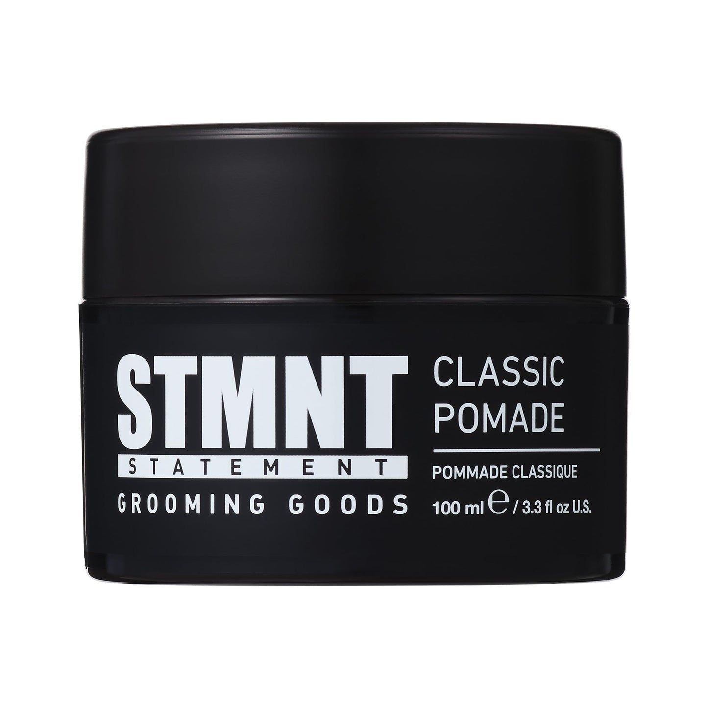 STMNT Grooming Goods Classic Pomade, 3.38 oz | Natural Shine | Strong Control | Easy to Wash Out