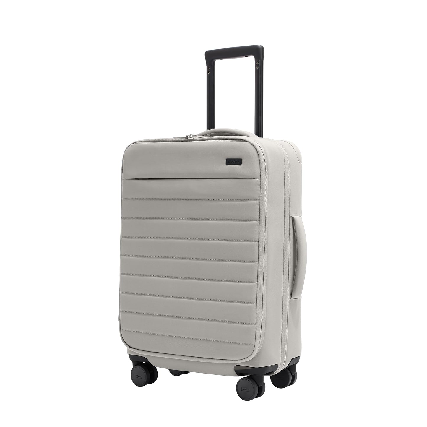 Away Bigger Carry-On Luggage - 23-Inch Lightweight, Expandable Softside Suitcase with 360° Spinner Wheels, Interior Compression System, TSA-Accepted Lock - Cloud Gray