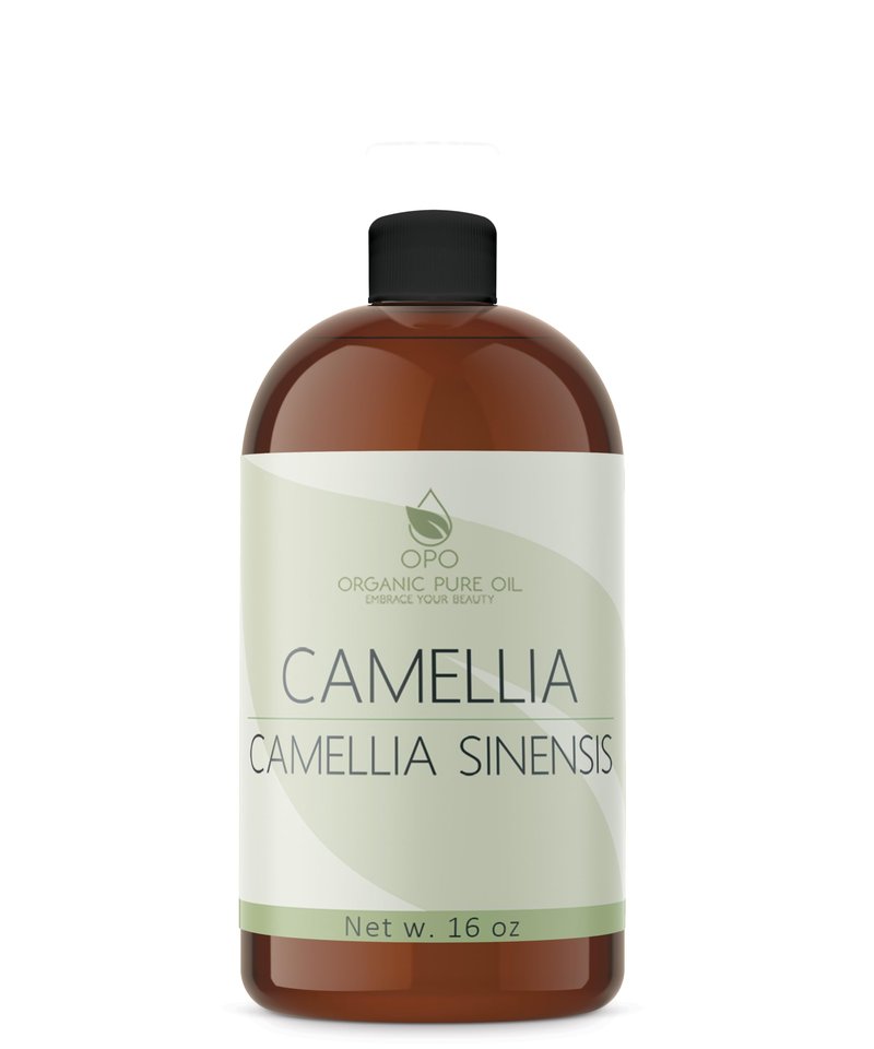 OPO Japanese Camellia Seed Oil - 16 oz Cold Pressed, Unrefined, Extra Virgin, Perfect for Body, Skin, Hair, Face, Nails
