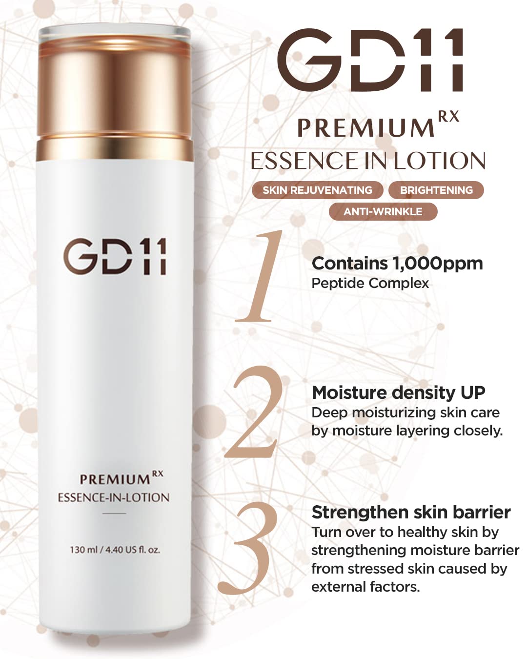 Premium RX Essence Lotion - Moisturizing Anti-Aging Face Lotion with Stem Cell Extract & Ceramide | 4.4 fl. oz.