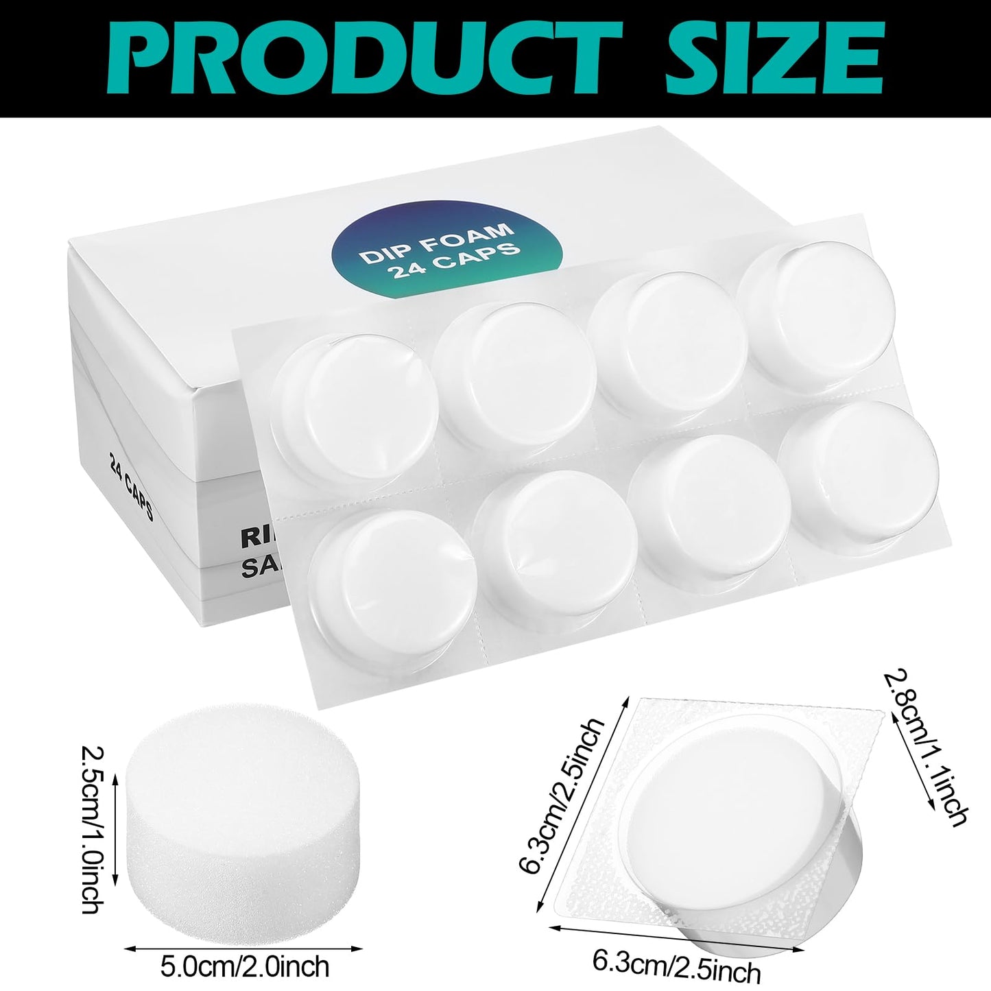Heigble 72 Pcs Dip Foam Rinse Cup Disposable Dip Cups Cleaning for Needles Tip Professional Cartridge Foam for Blending Rinsing Diluting Drying Ink