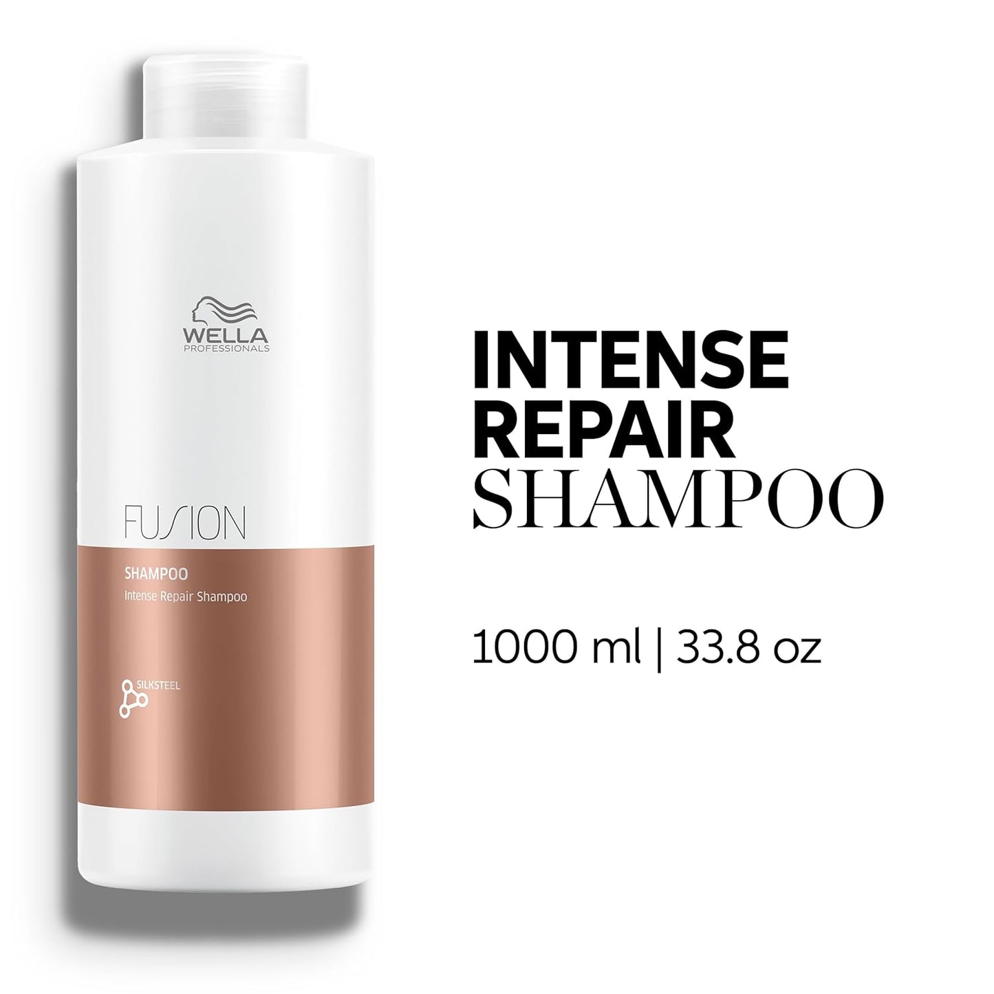 Wella Professionals Fusion Intense Repair Shampoo - Nourishing Formula for Damaged Hair | Anti-Breakage Treatment