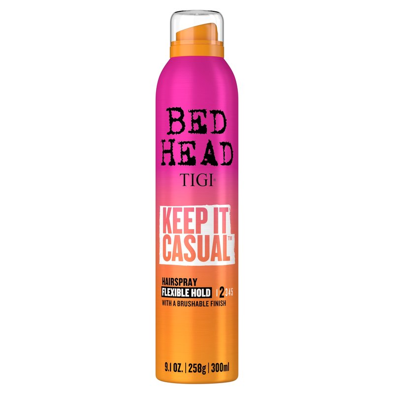 TIGI Bed Head Keep It Casual Hair Spray, Flexible Hold with Brushable Finish for Frizz and Static Control, 9.1 oz