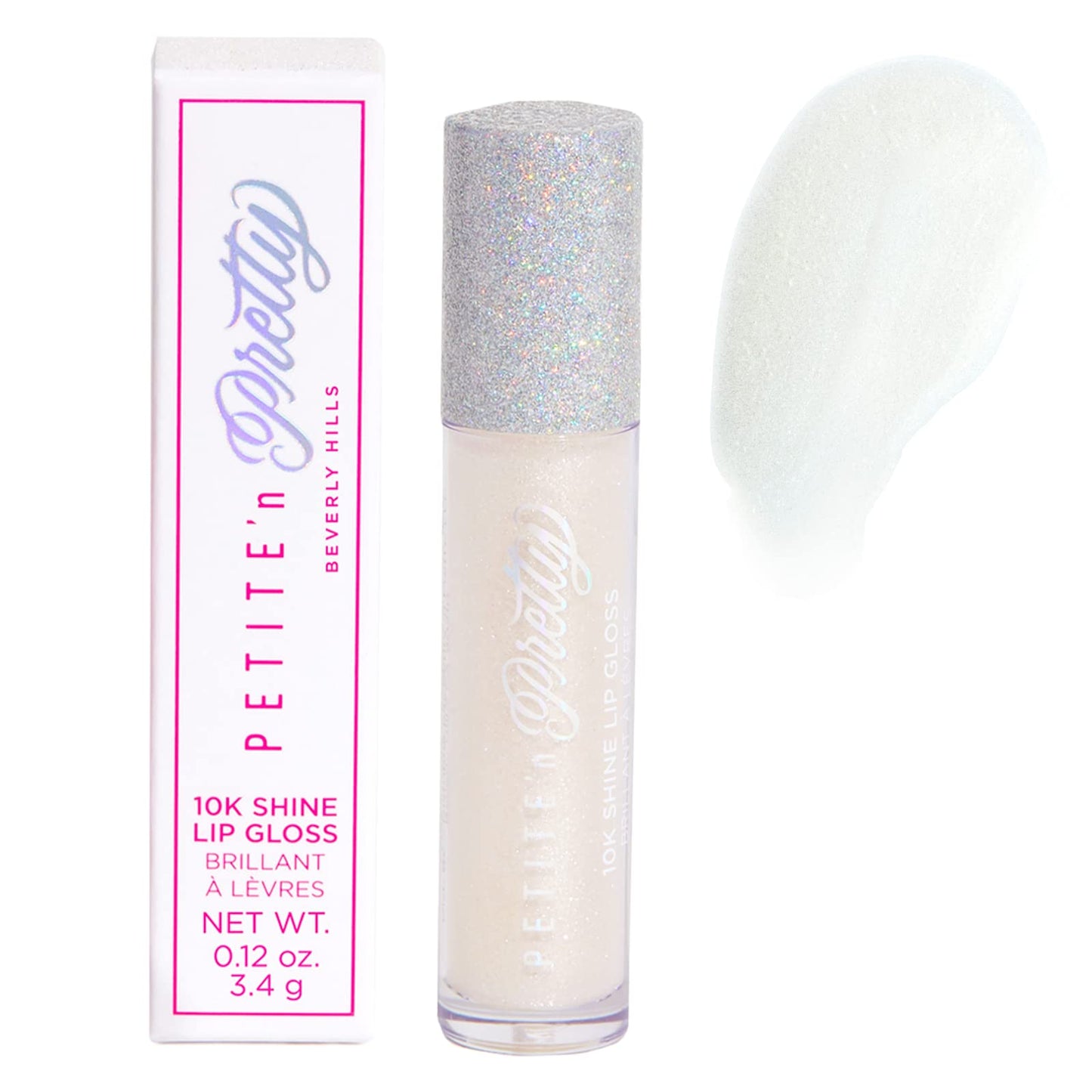 Petite 'N Pretty 10k Shine Lip Gloss Trio Set - Makeup for Kids, Tweens, Teens - High Shine, Lightweight, Made in the USA (Shell Shocked, Diamond Heist, Glow Down)
