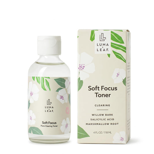 Salicylic Acid Toner for Acne Prone Skin, Pore Clearing BHA Face Toner with Niacinamide, Willow Bark & Marshmallow Root, Exfoliating Treatment for Breakouts & Dark Spots, Vegan, 4 fl oz, Luma & Leaf