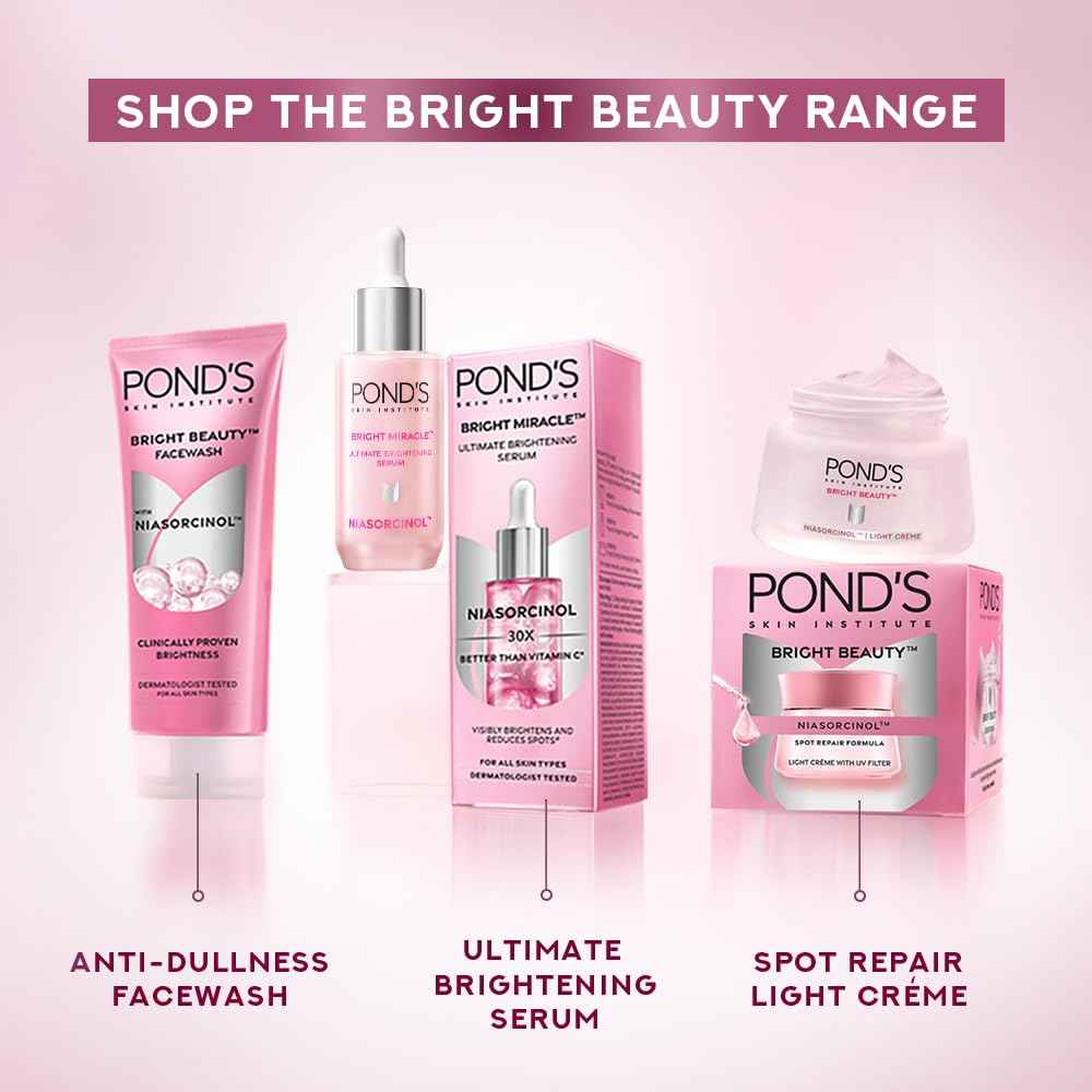 POND's Bright Beauty Serum, 12% Gluta-Niacinamide Complex, Anti-Pigmentation, 28 ml