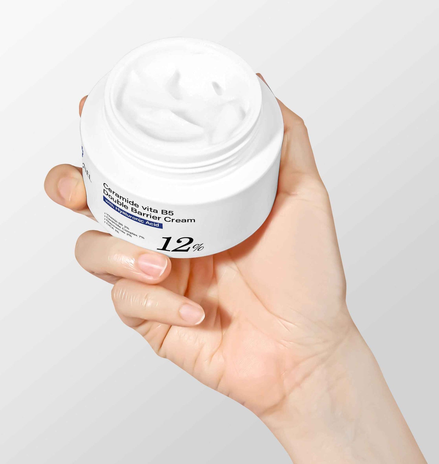 CARE:NEL Ceramide Vita B5 Double Barrier Cream 1.7 fl.oz - Pantothenic Acid, Vitamin Intensive Moisturizing for Face, Facial Moisturizer