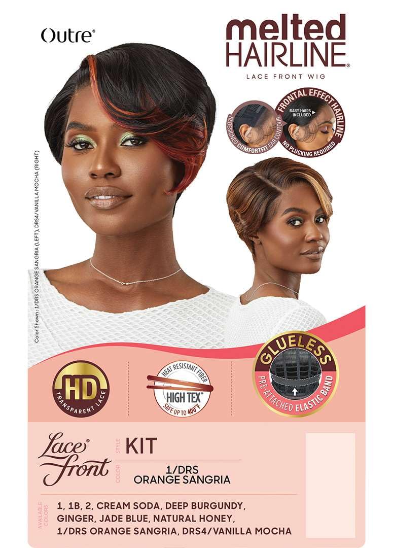 Outre Lace Front Wig - Melted Hairline - Kit (DEEP BURGUNDY)