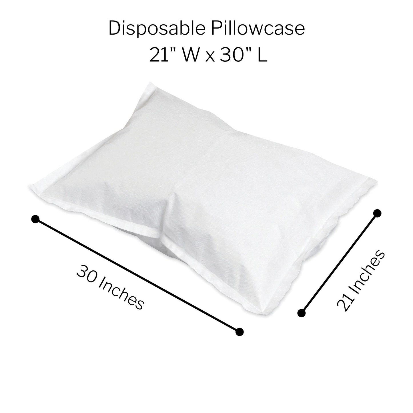 McKesson Pillow Covers Bulk Pillowcase, White, 21 x 30 in, 100 ct