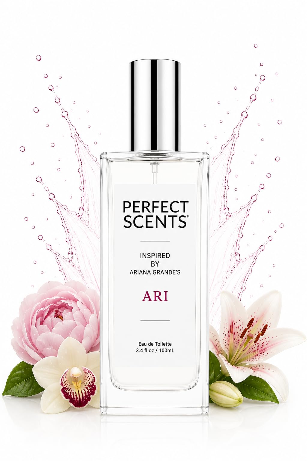 Perfect Scents Fragrances, Inspired by Arian.a Grande’s A.ri, Women’s Eau de Toilette, CLEAN, Vegan, Paraben-Free, Phthalate-Free, Never Tested on Animals, 3.4 Fluid Ounces