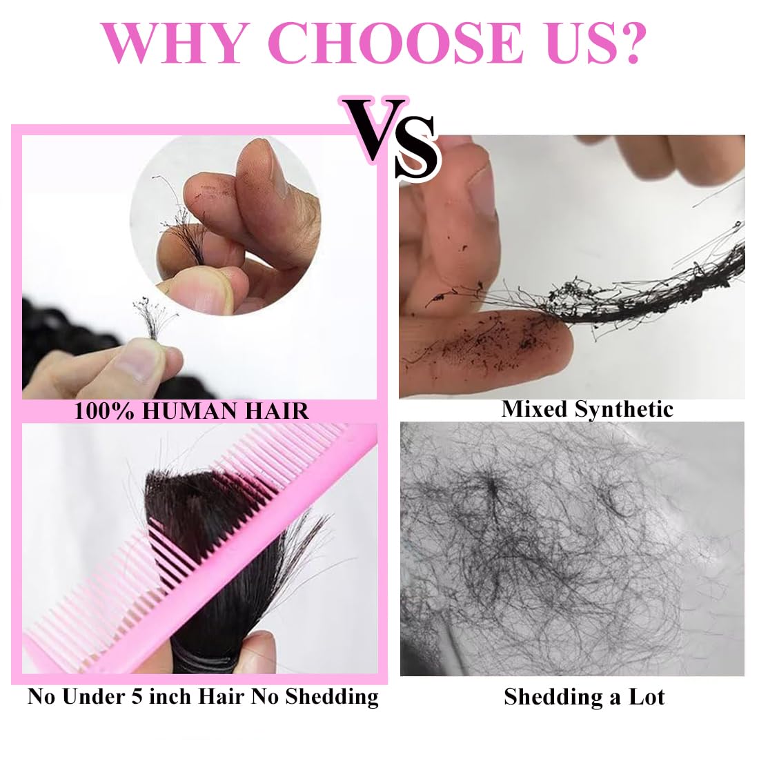 Human Braiding Hair 2 Bundles 100g 20 Inch Deep Wave Bulk 100% Human Hair for Braiding No Weft 12A Brazilian Virgin Human Hair Extensions for Boho Braids Natural Black