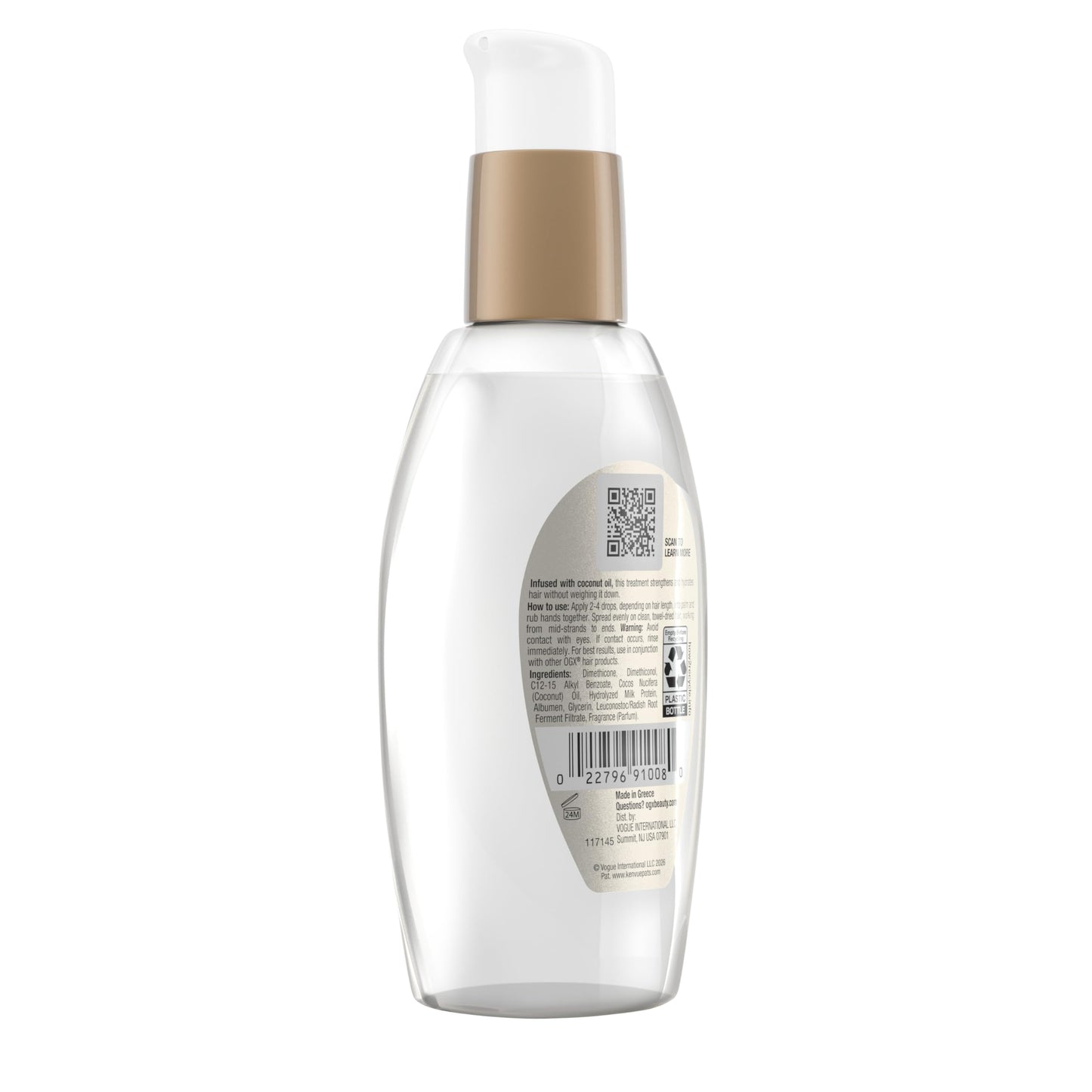 OGX Nourishing + Coconut Milk Anti-Breakage Serum, 4 Fl Oz