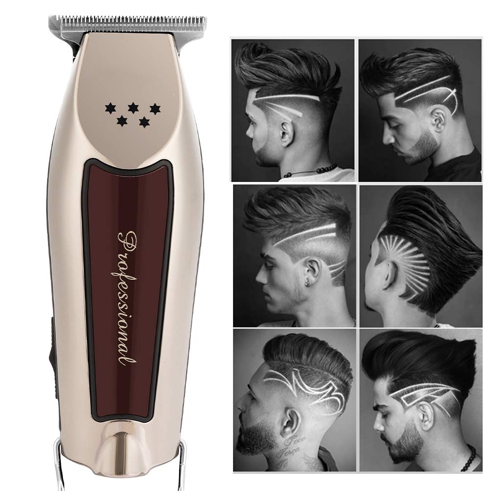 Professional Electric Hair Clipper Rechargeable Adjustable Hair Cutting Machine(US Plug 100-240V)