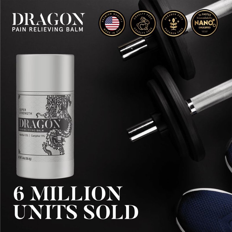 Americanna Wellness Dragon Balm 3.4oz Roll-Up Super Silver Strength
