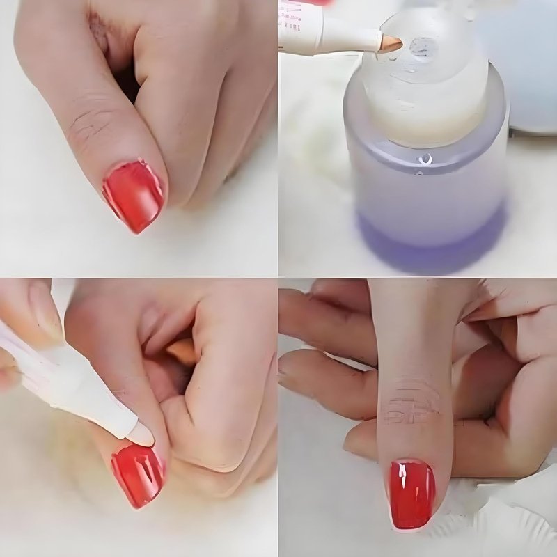 Nail Polish Corrector Pen Set - 2 Pcs with 3 Replaceable Tips | Quick Manicure Mistake Fix