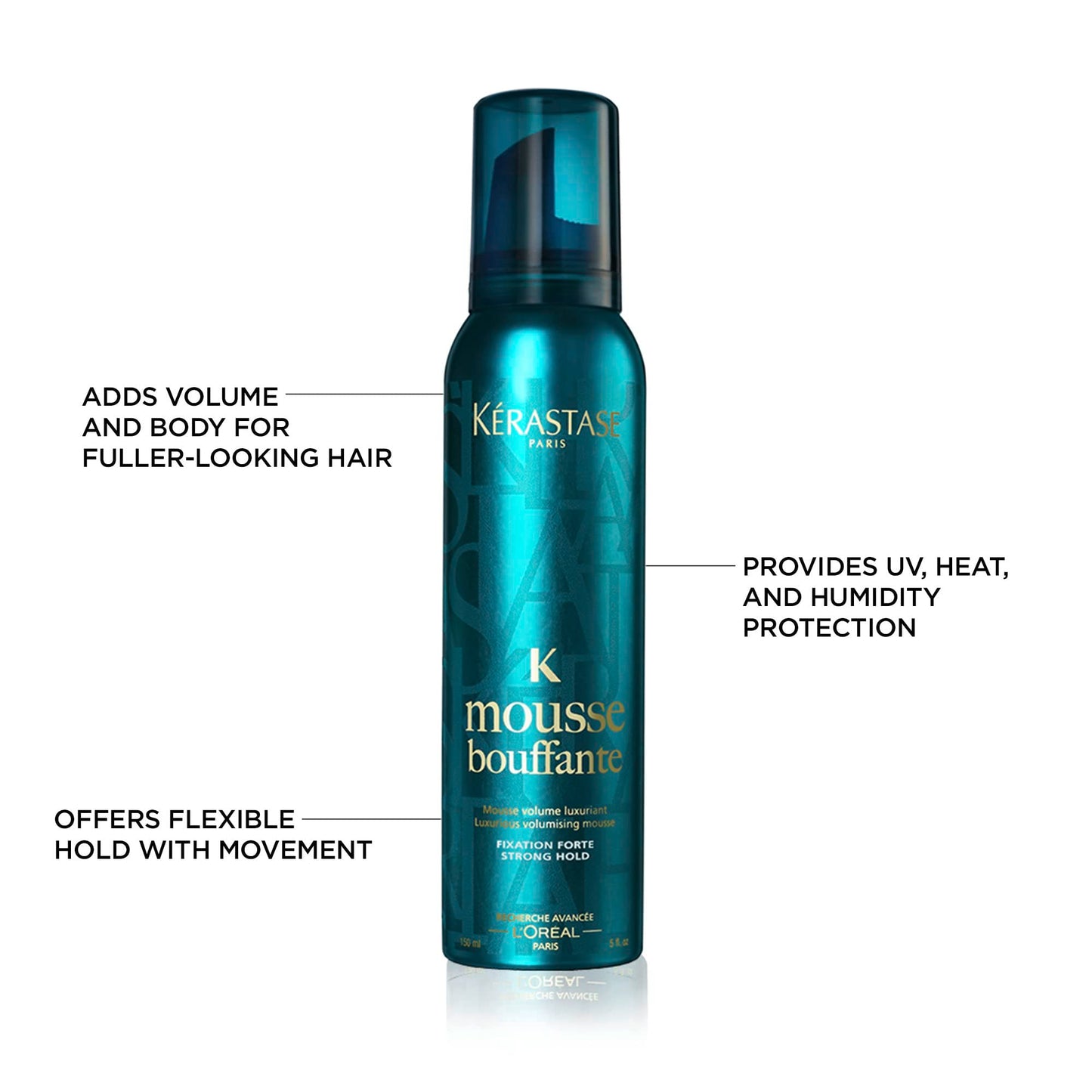 Kerastase Mousse Bouffante Luxurious Volumising Strong Hold Mousse,150 ml