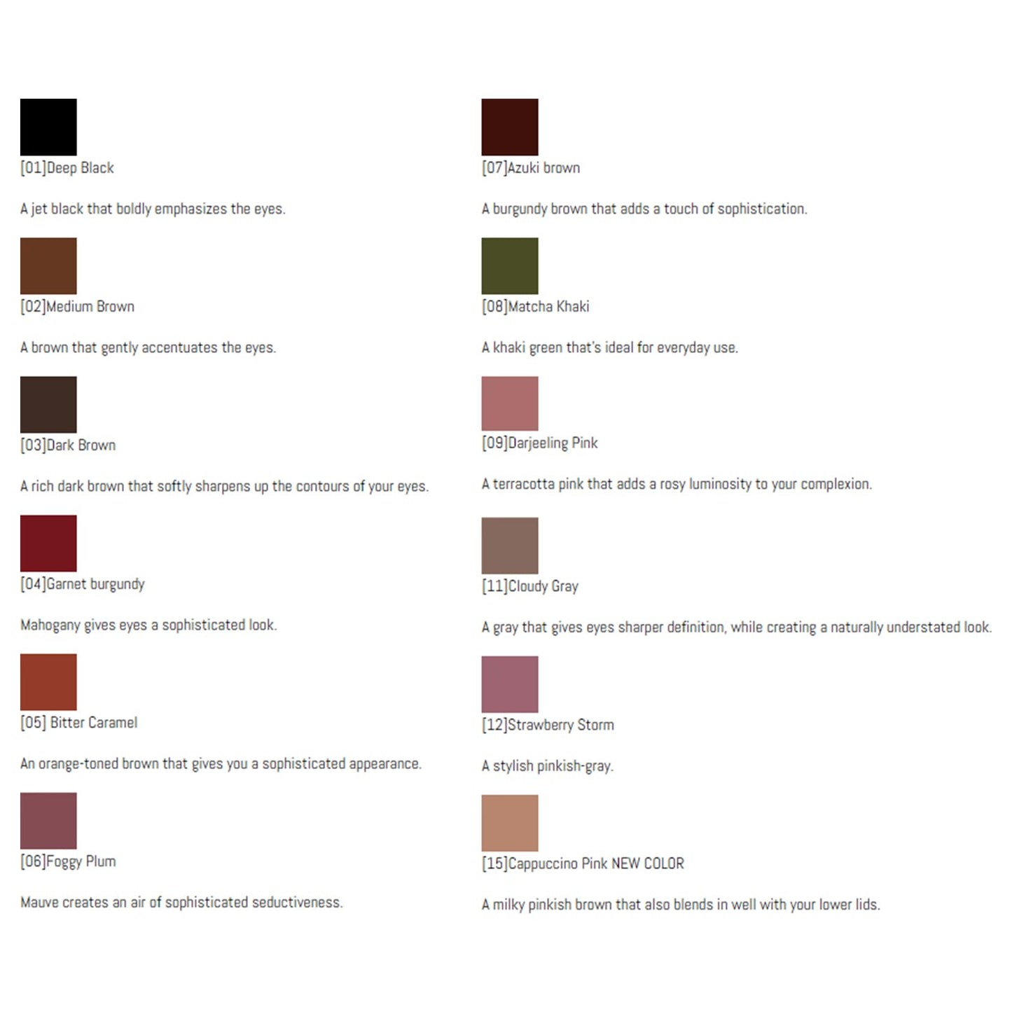 CANMAKE Creamy Touch Liner 1.5mm Slim Eyeliner (0.09 g) (07 Azuki brown)