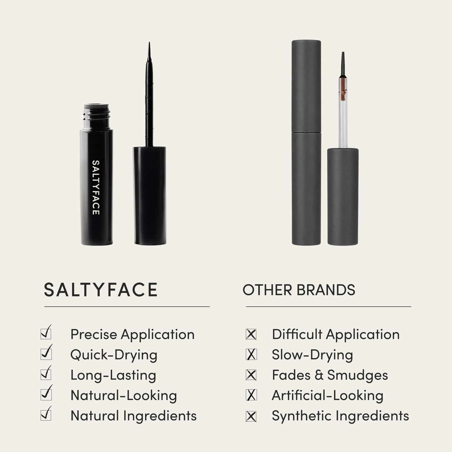 SALTYFACE - Freckle Paint - Natural Freckle Pen - Easy to Apply - Sensitive Skin Friendly - Long Lasting - Naturally Colored - Quick Drying - Wash Off Formula - Vegan Skin Care - 0.03 FL OZ (1 ML)