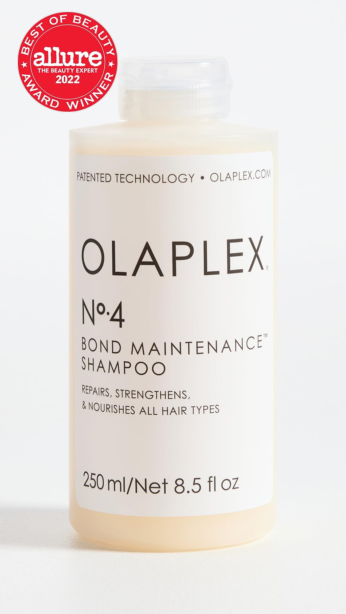 Olaplex No. 4 Bond Maintenance Shampoo, Repairs, Strengthens, & Nourishes All Hair Types, Adds Shine & Leaves Hair Feeling Soft, 8.5 fl oz