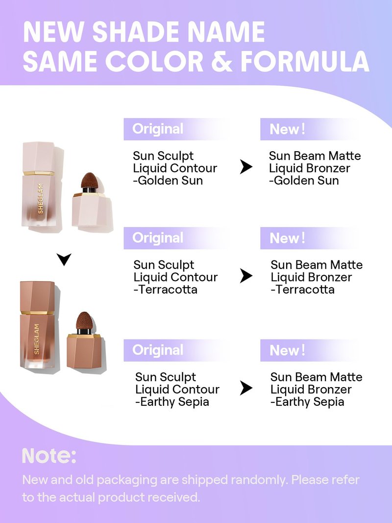 SHEGLAM Sun Sculpt Cool Toned Liquid Contour Stick Long Lasting Cream Matte Bronzer Makeup - Terracotta