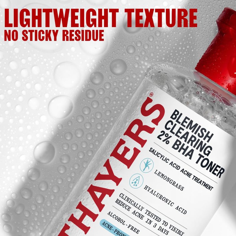 Thayers Blemish Clearing Toner - 2% Salicylic Acid Acne Treatment | Soothing Skin Care, 12 Fl Oz