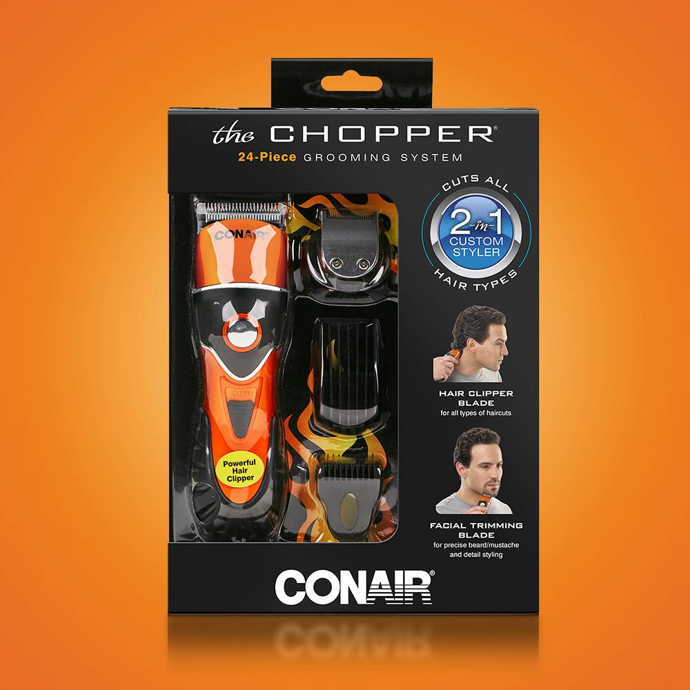 ConairMAN Hair Clippers for Men - 24-Piece Set with Mustache & Beard Trimmer