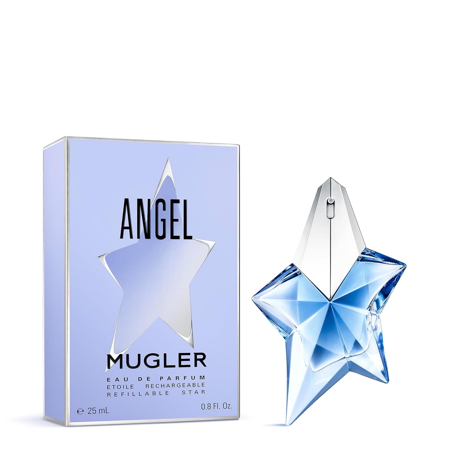 Mugler Angel Eau de Parfum | Women's Ambery & Woody Fragrance with Bergamot, Praline & Patchouli - Long Lasting 3.4 oz
