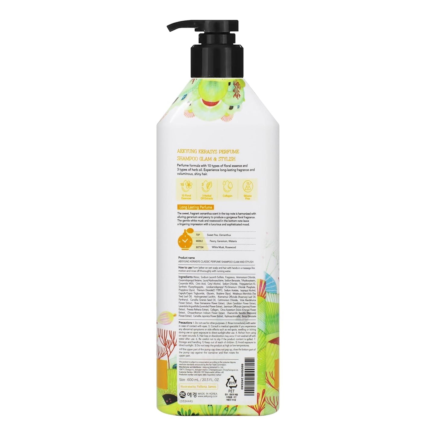 Kerasys Perfume Shampoo and Conditioner Set 20.3 fl oz / 600 ml (Lovely and Romantic)