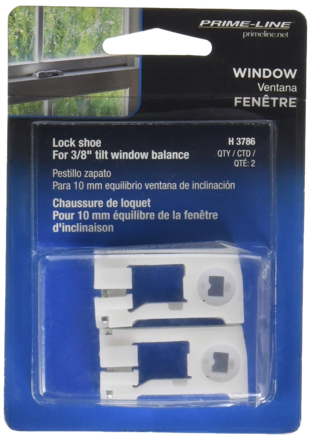 Prime-Line H 3786 Window Channel Balance Shoe Set (1 Set)