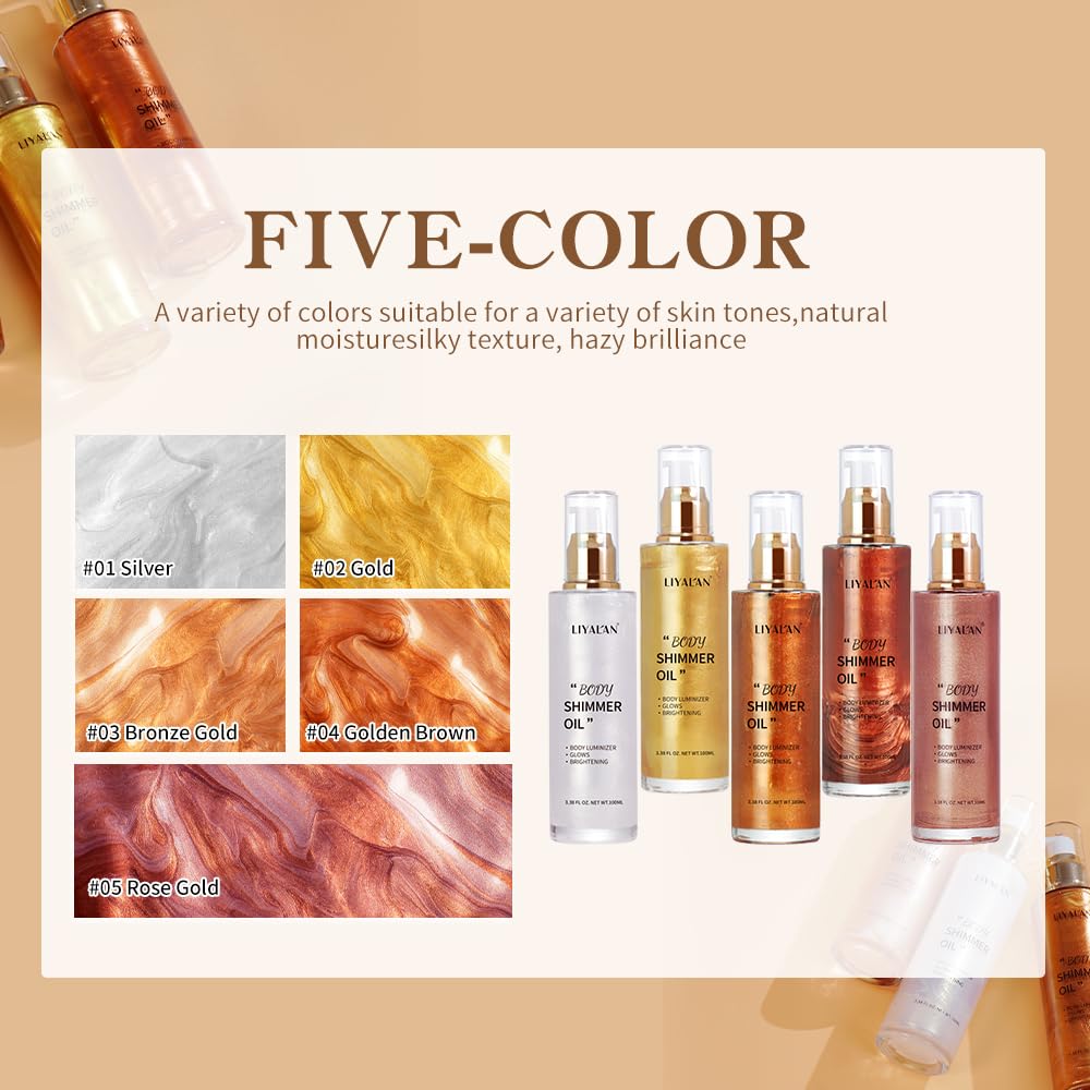 LIYALAN Shimmer Body Oil